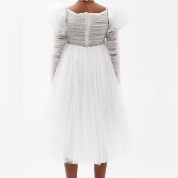 Like new KHAITE Trisha Puff-sleeve Tulle Dress - Picture 2 of 16